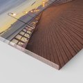 Obraz na płótnie 80x80 - romantyczny spacer nad morzem - Molo, Sopot