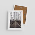Plakat w ramie 30x40 - Nowoczesna Linia - most, nowoczesna - rama biała