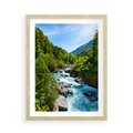 Plakat w ramie 50x70 - Górski strumyk - strumyk, góry - rama drewno