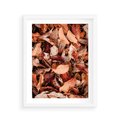 Plakat w ramie 40x50 - Magia Jesiennej Ziemi - liście, jesień - rama biała