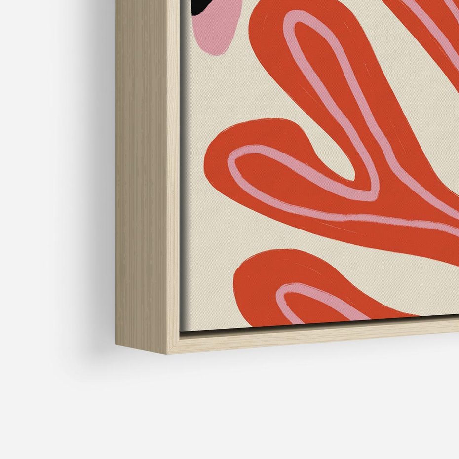 Obraz w ramie 80x80 - Księga Pastelowych Impulsów - abstrakcyjny obraz, plakat - rama drewno