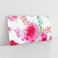 Obraz na płótnie 120x60 - Delikatna Akwarela - kwiaty, akwarela