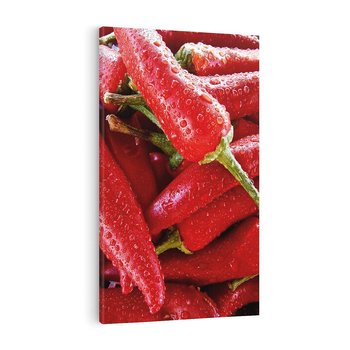 Obraz na płótnie 70x100 - Czerwone Papryczki - czerwone, papryczki