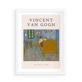Plakat w ramie 50x70 - Reprodukcja van Gogha - vincent van gogh, reprodukcja - rama biała