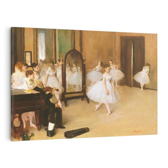 Obraz na płótnie 70x50 - The Dancing Class (1870), Edgar Degas - Reprodukcja - reprodukcja, obraz na płótnie