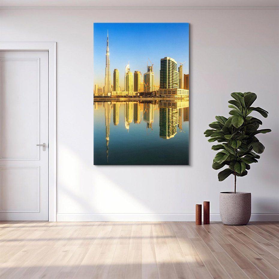 Obraz na płótnie 50x70 - Panorama Dubaju - Dubai, Dubaj