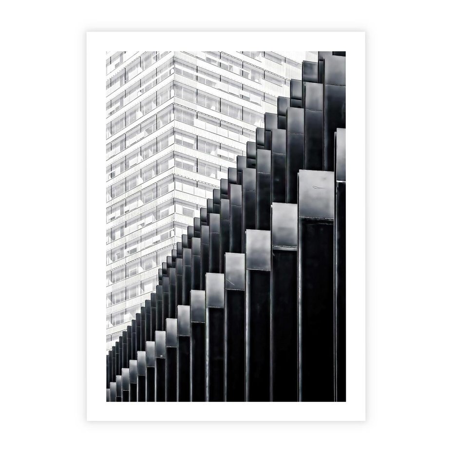Plakat bez ramy 21x30 - Architektura Stopniowa - architektura, budynki
