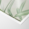 Plakat bez ramy 21x30 - Minimalistyczna Tropikalna Harmonia - tropikalna roślina, zielone liście