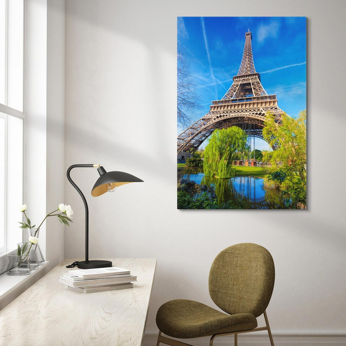 Obraz na płótnie 80x120 - Wieża Eiffla w Paryżu - Eiffla, Paryż