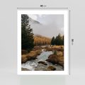 Plakat bez ramy 40x50 - W Górskiej Dolinie - artystyczna fotografia, las