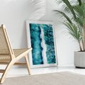 Plakat bez ramy 30x40 - Błękitna Siła Oceanu - fale, ocean