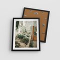 Plakat w ramie 40x50 - Sukulenty w Szklarni - sukulenty, w szklarni - rama czarna
