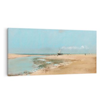 Obraz na płótnie 120x60 - Beach at Low Tide (Mouth of the River) (1869), Edgar Degas - Reprodukcja - reprodukcja, obraz na płótnie