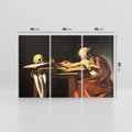 Obraz na płótnie 120x80 - "Św. Hieronim piszący" (1606), Caravaggio - Reprodukcja - reprodukcja, obraz na płótnie