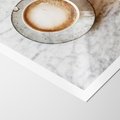 Plakat bez ramy 21x30 - Kawa w Perfekcji - kawa w filiżance, cappuccino