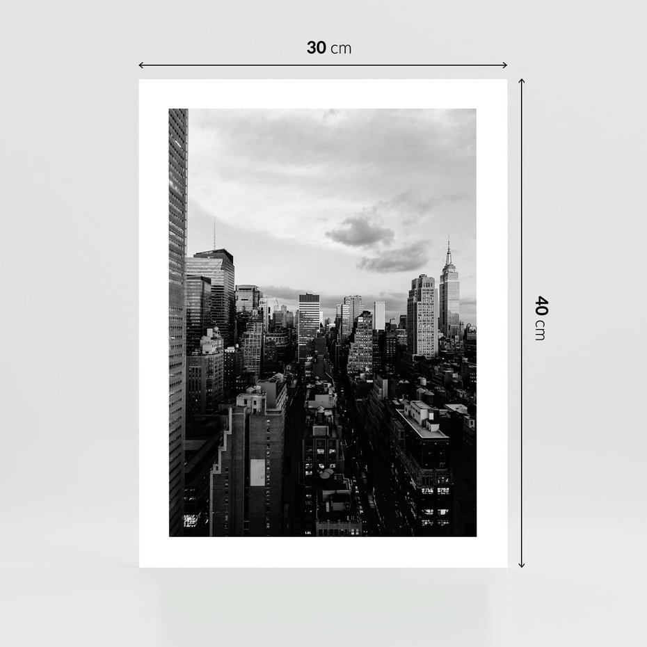 Plakat bez ramy 30x40 - Wibracje Miejskiego Życia - miasto, wieżowce