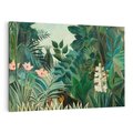 Obraz na płótnie 100x70 - "The Equatorial Jungle " (1909) Henri Rousseau - Reprodukcja - reprodukcja, obraz na płótnie