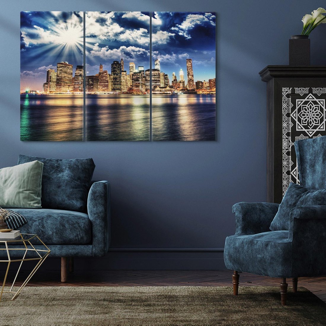 Obraz na płótnie 120x80 - Majestatyczny Manhattan - Nowy York, USA