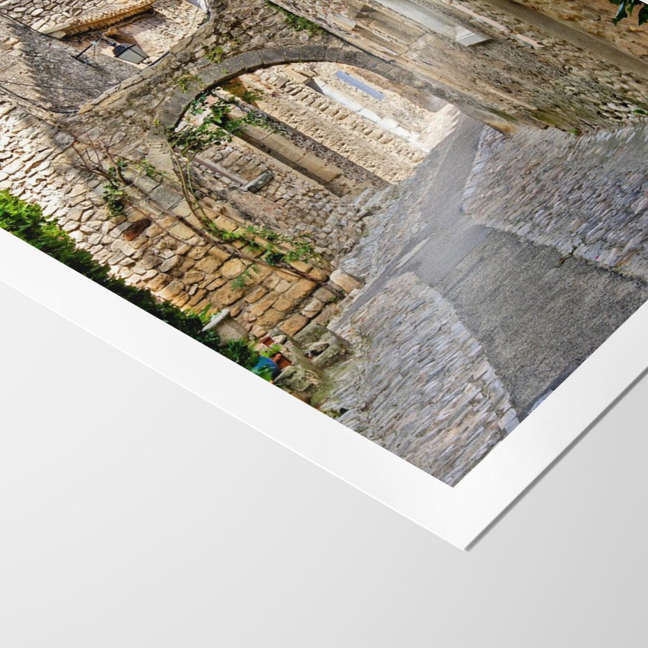 Plakat bez ramy 21x30 - Urokliwa perspektywa uliczki - uliczka, perspektywa