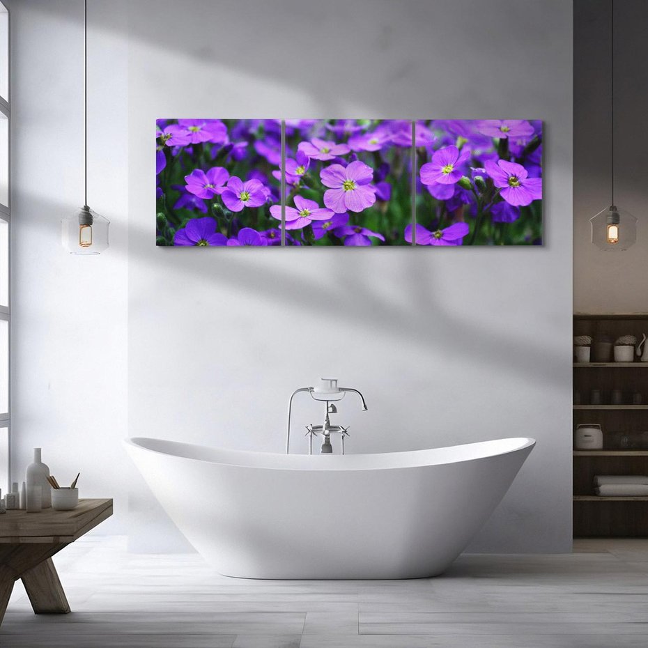 Obraz na płótnie 120x40 - Kwiatowe uniesienia magia natury - kwiat, kwiaty