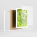 Plakat w ramie 40x50 - Zielone liście natury - liści, zieleń - rama biała