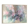 Obraz w ramie 120x80 - Efemeryczne Kwitnienie Drzew - akwarela, rozmyte pastelowe tłó - rama drewno