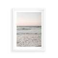 Plakat w ramie 30x40 - Krajobraz Morza i Fal - morze, fale - rama biała