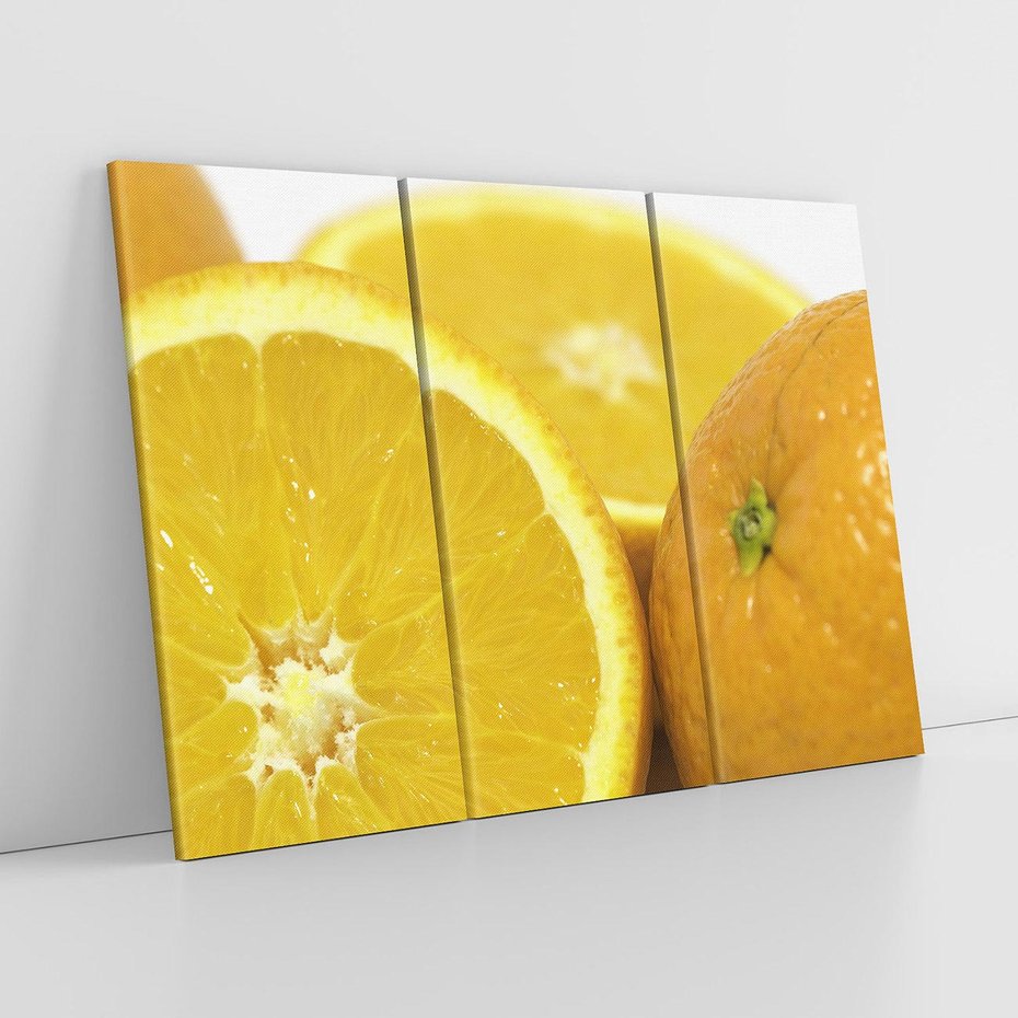 Obraz na płótnie 120x80 - Cytrusy Żywy Zapach Energii - cytruny, owoce