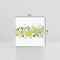 Obraz na płótnie 40x40 - Rześkość i smak - limonki, lód