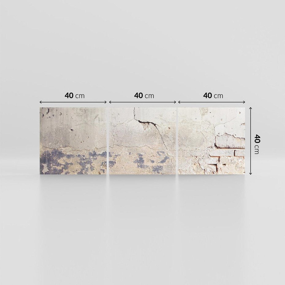 Obraz na płótnie 120x40 - Surowość ściany z betonu - ściana, beton