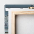 Obraz na płótnie 80x80 - Minimalizm i Urok Natury - skandynawskie, domki