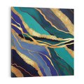 Obraz na płótnie 30x30 - Sztorm malarskich emocji - marmur, abstrakcyjna grafika