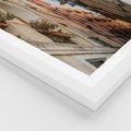 Plakat w ramie 30x40 - Włoskie uroki - włoskie, uliczki - rama biała