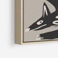 Obraz w ramie 50x70 - Ekspresja Skandynawskiego Światła - skandynawska sztuka, lis - rama drewno