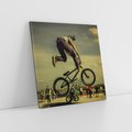 Obraz na płótnie 60x60 - "BMX - Sportowa Adrenalina - BMX, rower