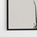 Obraz w ramie 50x50 - Cień Kwiatowej Delikatności - kwiat, cień - rama czarna