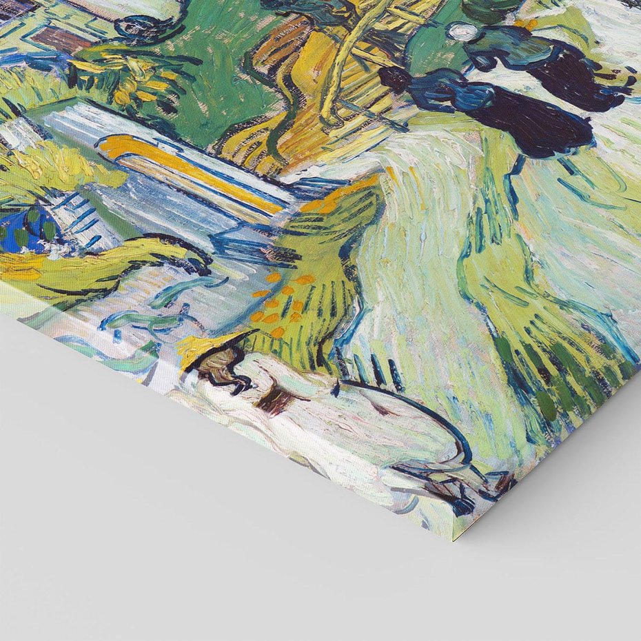 Obraz na płótnie 80x80 - "Schody w Auvers" (1890) Vincent van Gogh - Reprodukcja - reprodukcja, obraz na płótnie