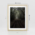 Plakat w ramie 30x40 - Urok Drogi - las, droga - rama drewno