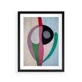 Plakat w ramie 30x40 - Wibracje Kolorów Marzeń - abstrakcyjne dziwne kształty, olejny obraz - rama czarna