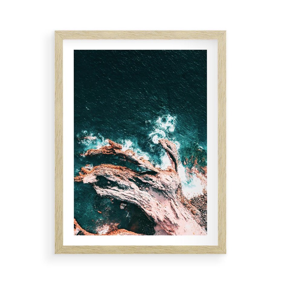 Plakat w ramie 50x70 - Morze w Perspektywie - morze, ocean - rama drewno