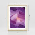 Plakat w ramie 30x40 - Abstrakcyjna gra kolorów - abstrakcja, akwarela - rama drewno