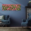 Obraz na płótnie 90x30 - Tulipanowe Elegancja - tulipany, kwiat