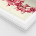 Plakat w ramie 40x50 - Orchidea w spa - relaks - orchidea, spa - rama biała