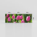 Obraz na płótnie 120x40 - Tulipanowa harmonia - tulipany, kwiaty