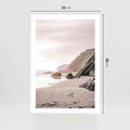 Plakat bez ramy 21x30 - Przybrzeżna Piękność - klify, skały nad morzem