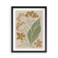 Plakat w ramie 50x70 - Subtelność Utajona - nowoczesny plakat, roślinność - rama czarna