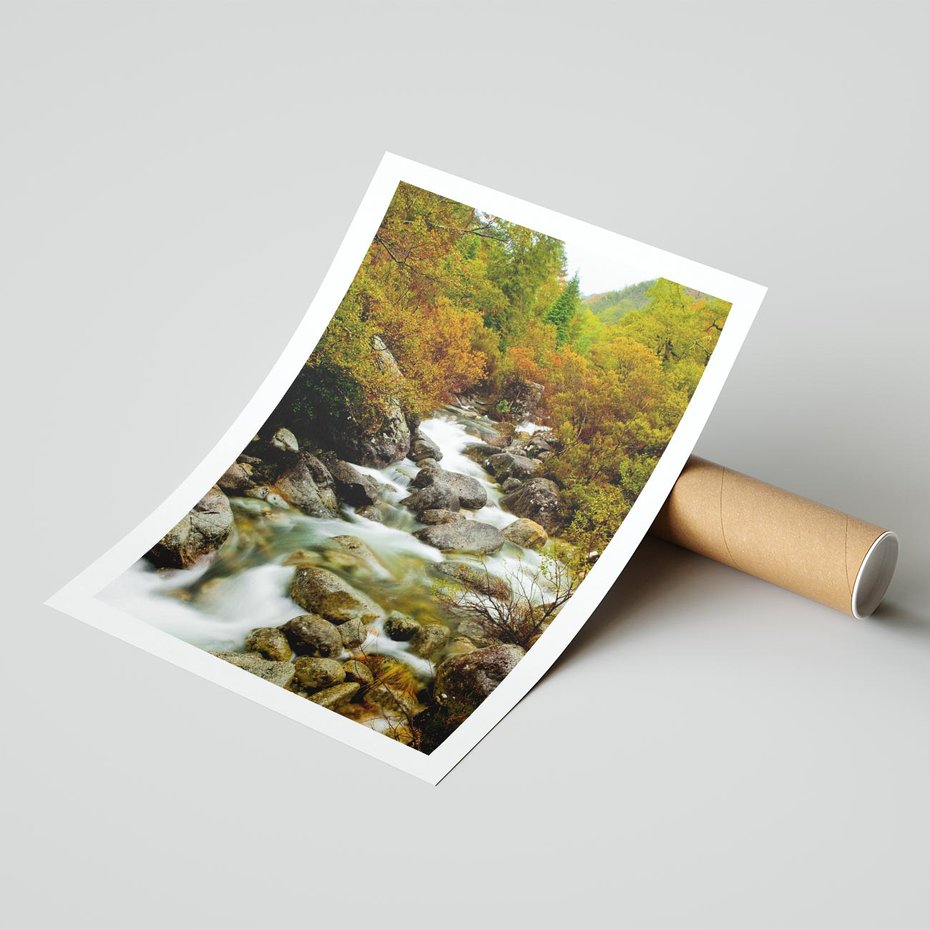 Plakat bez ramy 30x40 - Śpiew Strumienia - strumień, górski