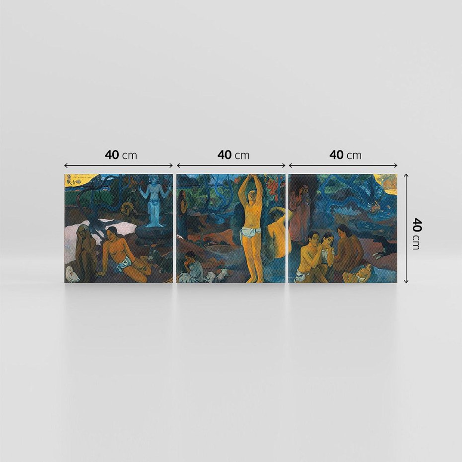 Obraz na płótnie 120x40 - Skąd przyszliśmy? Kim jesteśmy? Dokąd idziemy? - Reprodukcja - reprodukcja, obraz na płótnie