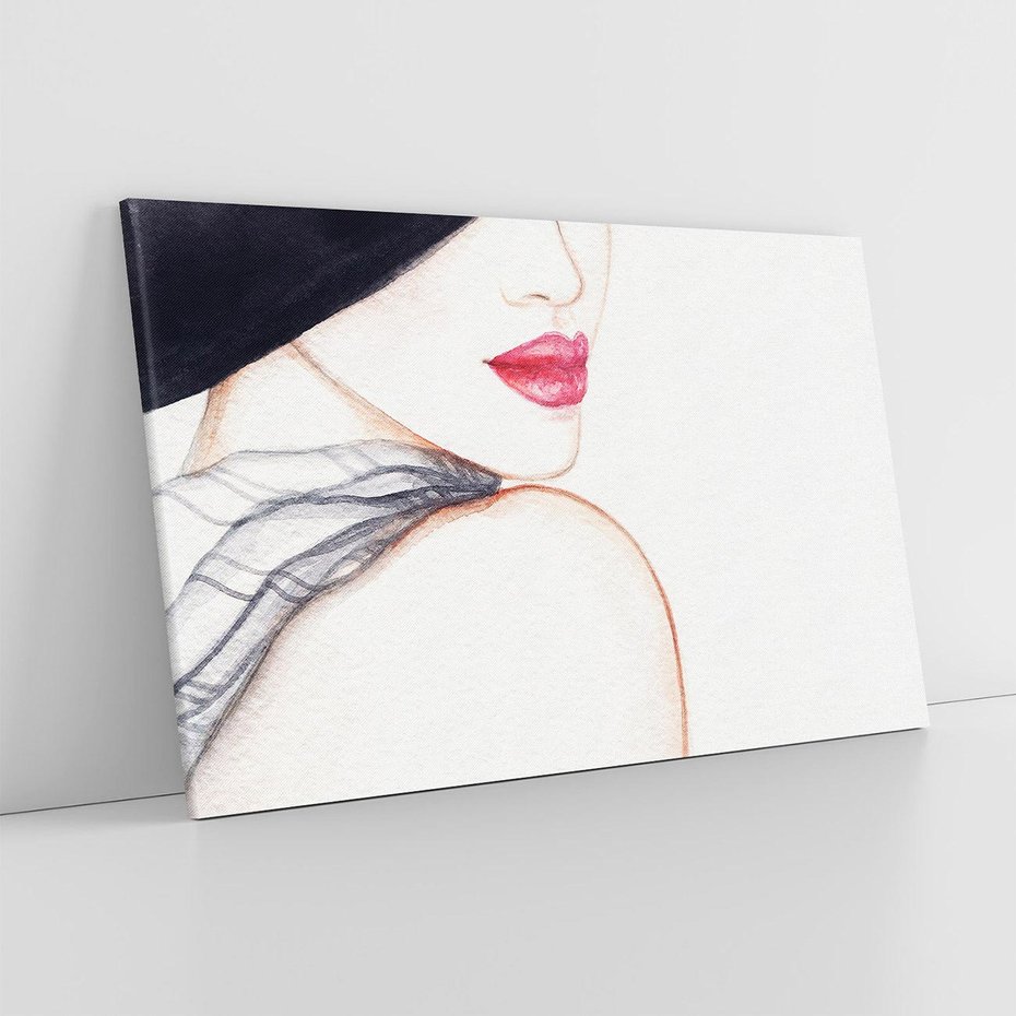 Obraz na płótnie 120x80 - Stylowa Ekspresja - kobieta, moda