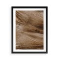 Plakat w ramie 50x70 - Pampasowy Brąz - suche trawy, trawa pampasowa - rama czarna